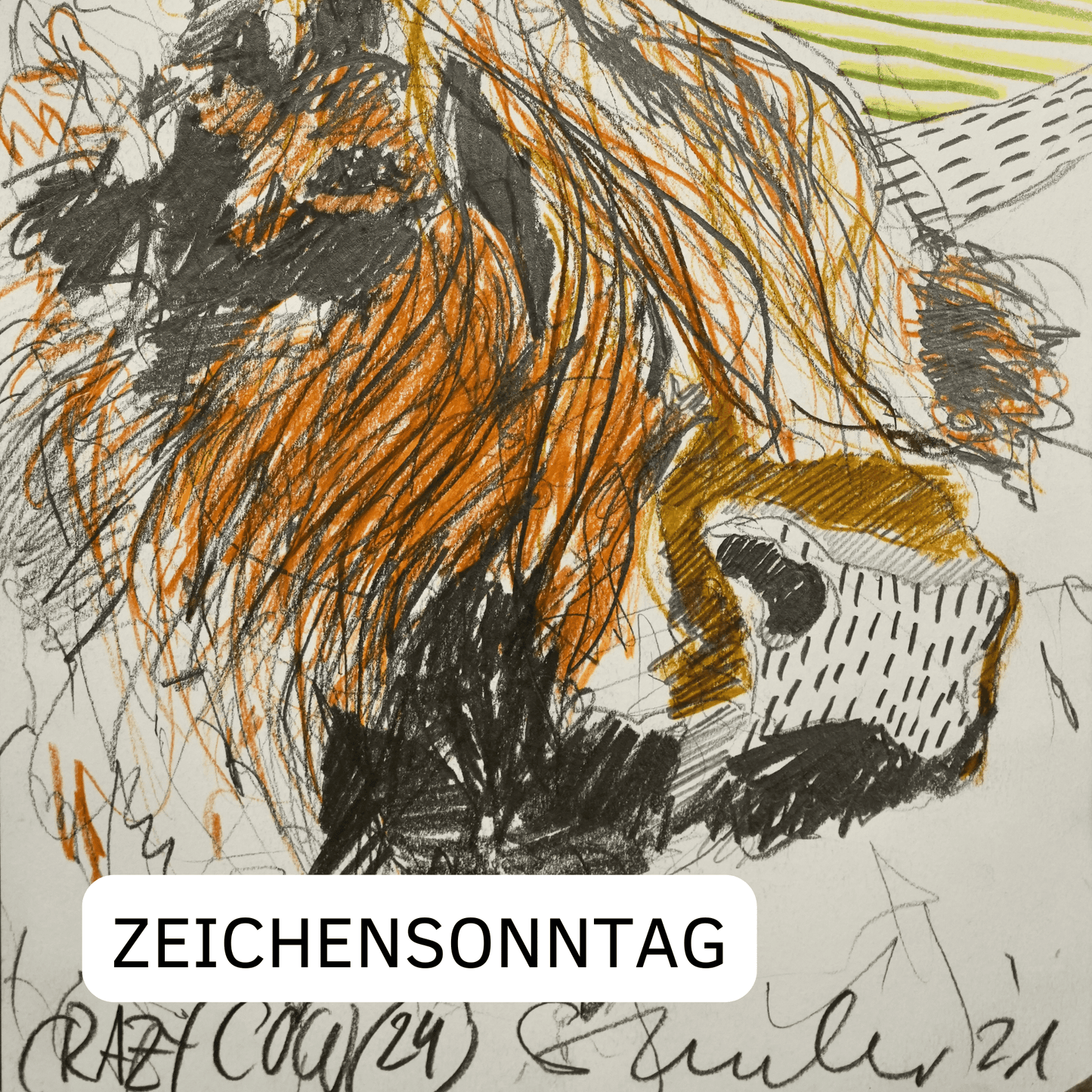 Große animalische Portraits mit dem Bleistift: 18.02.24